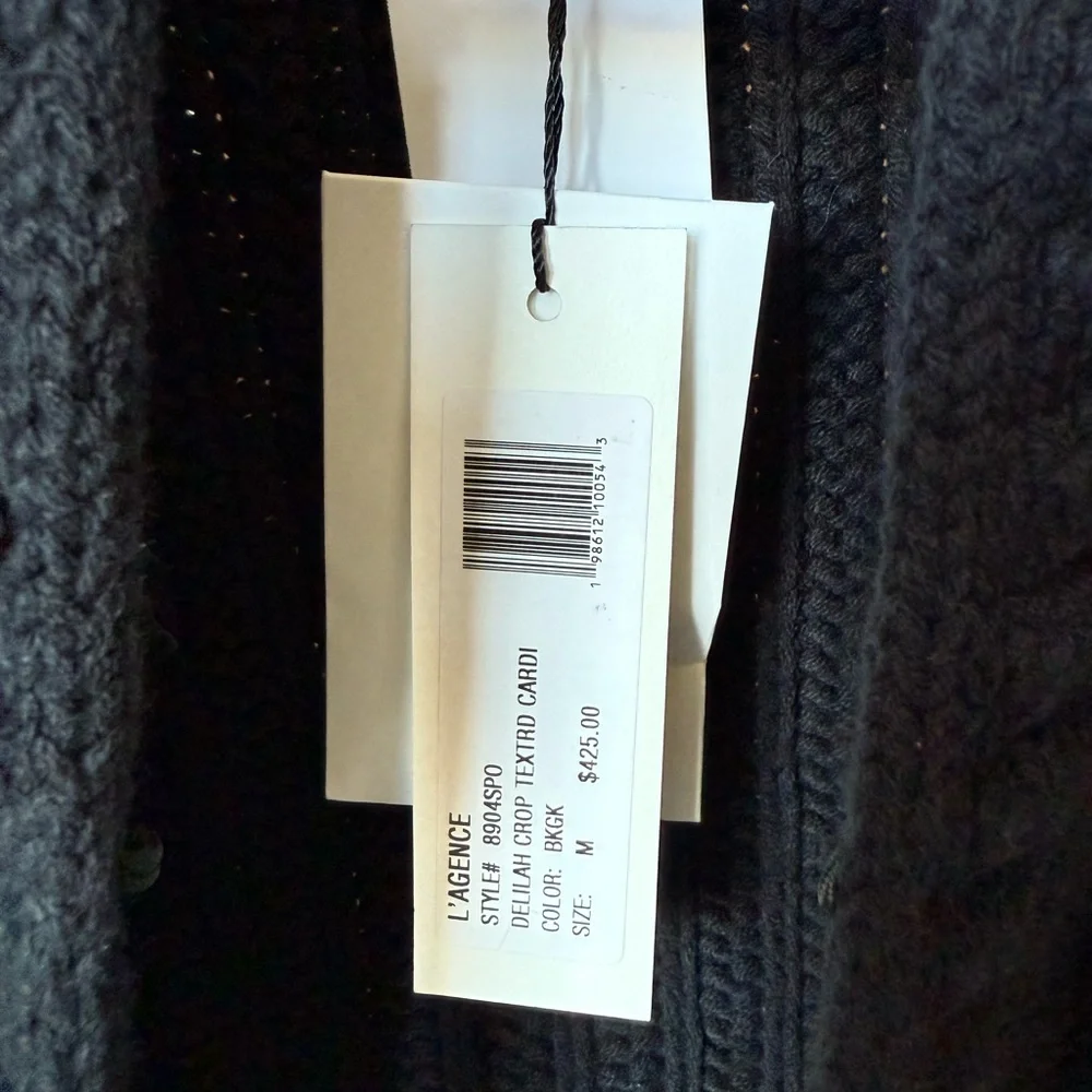 L'AGENCE women’s NWT cropped cardigan - Picture 3 of 8